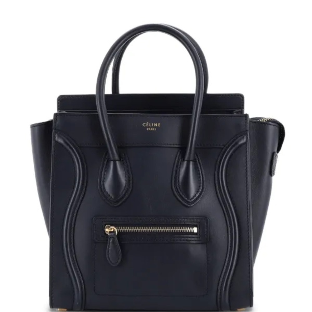Celine Black Luggage bag in calfskin leather